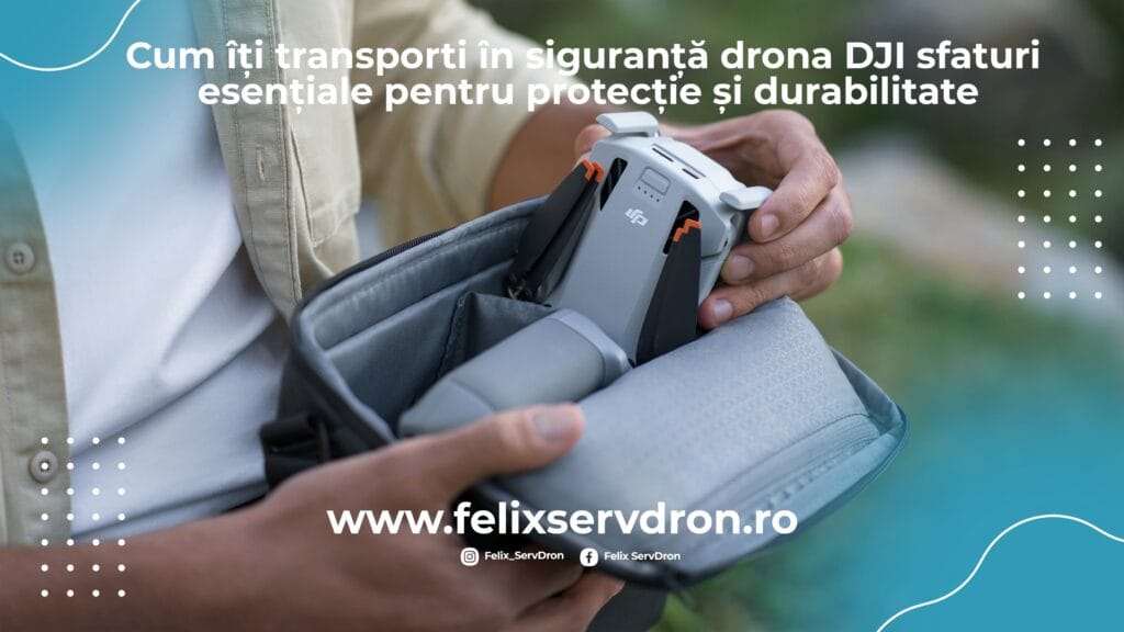 Ghid complet pentru transportul dronei DJI în siguranță