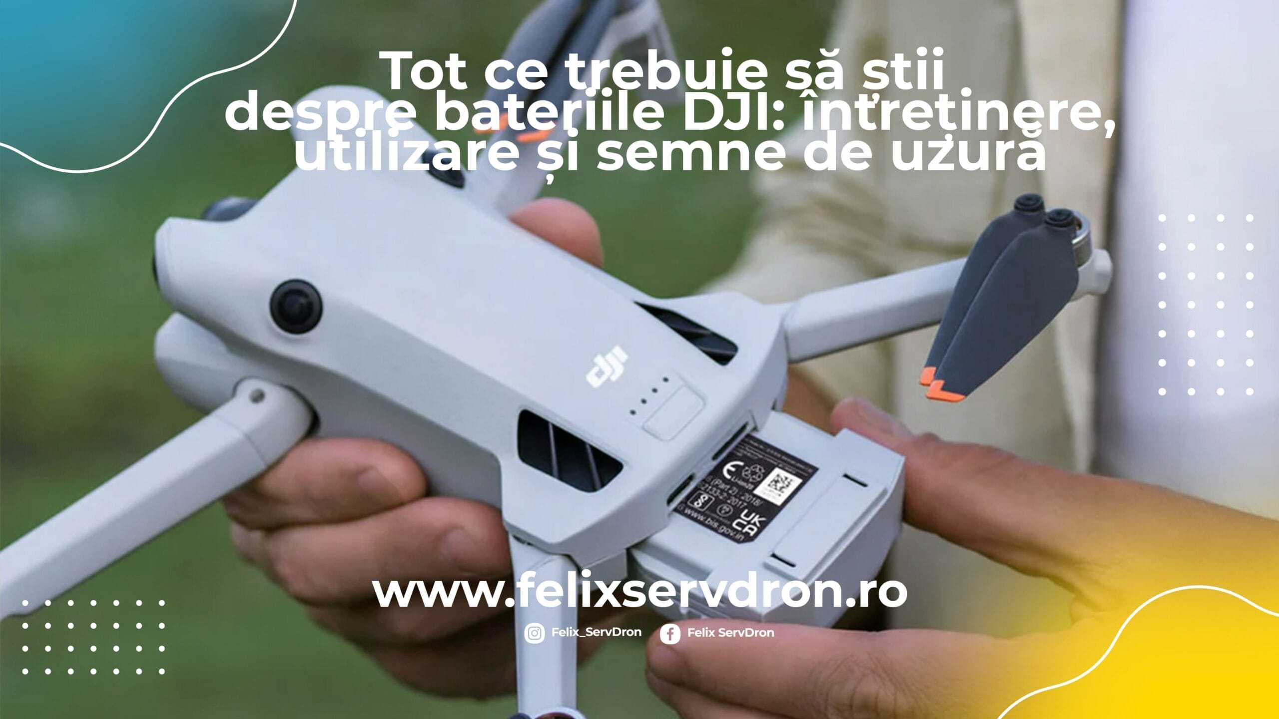 Baterie drona DJI: intretinere, utilizare, semne de uzura Baterie drona DJI: intretinere, utilizare, semne de uzura