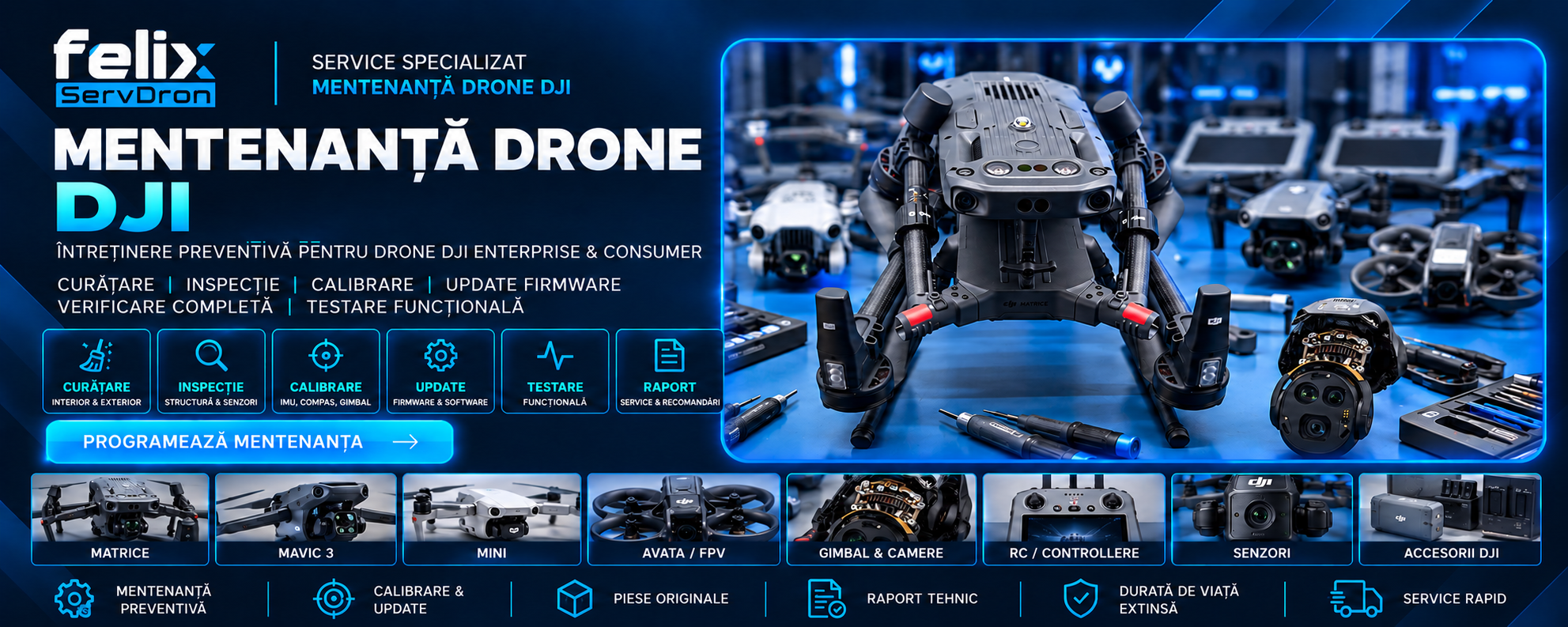 Mentenanta drone DJI(banner)
