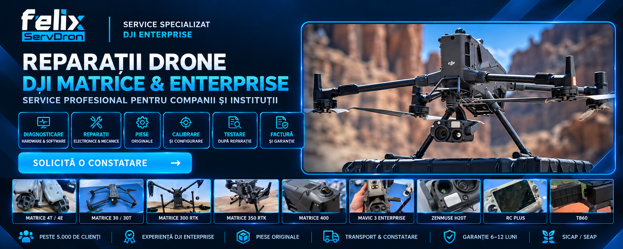 Service Reparatii Drone DJI Matrice Enterprise (banner)